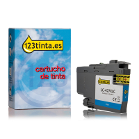 Marca 123tinta reemplaza a Brother LC-427XLC cartucho de tinta cian XL LC427XLCC 051345