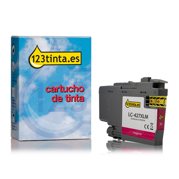 Marca 123tinta reemplaza a Brother LC-427XLM cartucho de tinta magenta XL LC427XLMC 051347 - 1