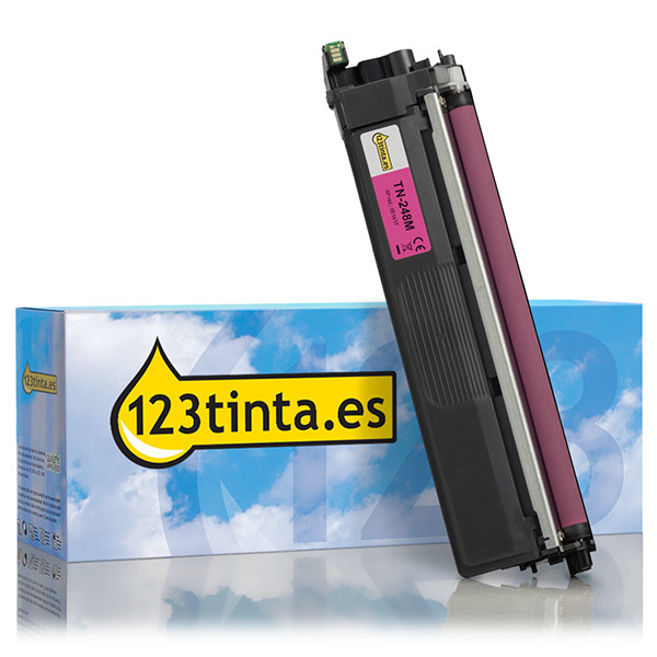 Marca 123tinta reemplaza a Brother TN-248M toner magenta TN248MC 051417 - 1