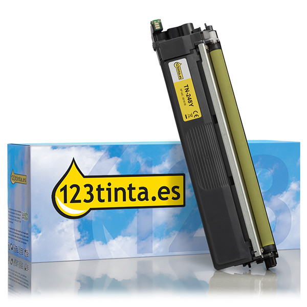 Marca 123tinta reemplaza a Brother TN-248Y toner amarillo TN248YC 051419 - 1