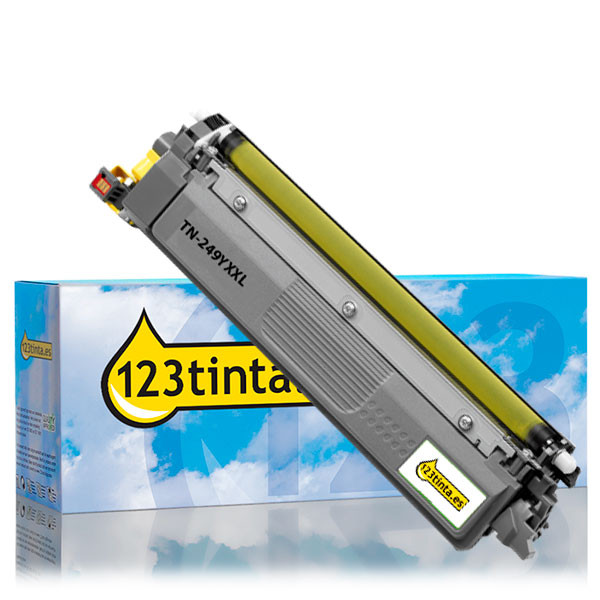 Marca 123tinta reemplaza a Brother TN-249Y toner amarillo XXL TN249YC 051435 - 1