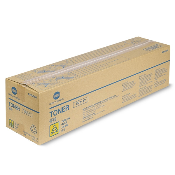 Minolta Konica Minolta TN-711Y (A3VU250) toner amarillo (original) A3VU250 072628 - 1