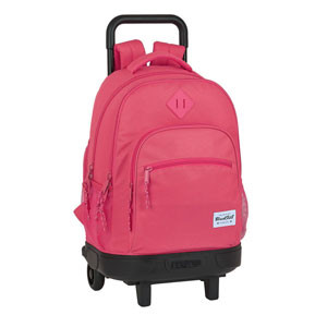 Mochila escolar con carro extraíble - Rosa Fresa 223078 426200 - 1