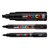 POSCA PC-1MC/5M/8K rotulador negro (3 unidades)