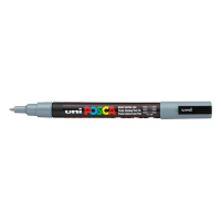 POSCA PC-3M rotulador gris (0,9 - 1,3 mm redondo) PC3MG 424080