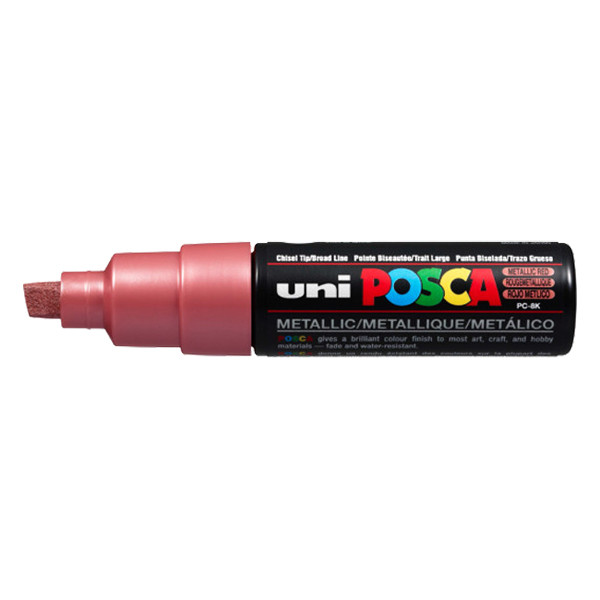 POSCA PC-8K rotulador rojo metalico (8 mm cincel) PC8KRM 424220 - 1