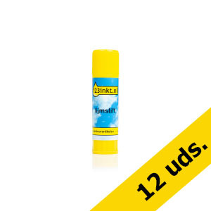 Pack: 12x 123tinta Pegamento en barra grande (40 g)  301326 - 1