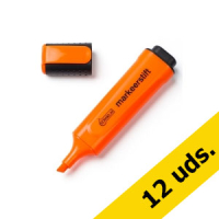 Pack: 12x Subrayador naranja 123tinta punta biselada