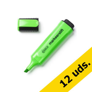 Pack: 12x Subrayador verde 123tinta punta biselada  300390 - 1