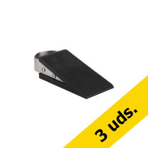 Pack: 3x Tope para puertas 123tinta en forma de cuña negro  247491 - 1