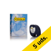 Pack: 5x Dymo S0721510 / 91200 cinta papel blanco 12 mm (marca 123tinta)