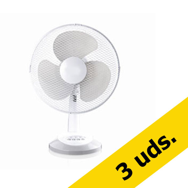 Pack: x3 Ventiladores de sobremesa blanco  426333 - 1