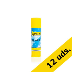 Pack 12x Pegamento en barra 123tinta mediano - 21gr  301325 - 1