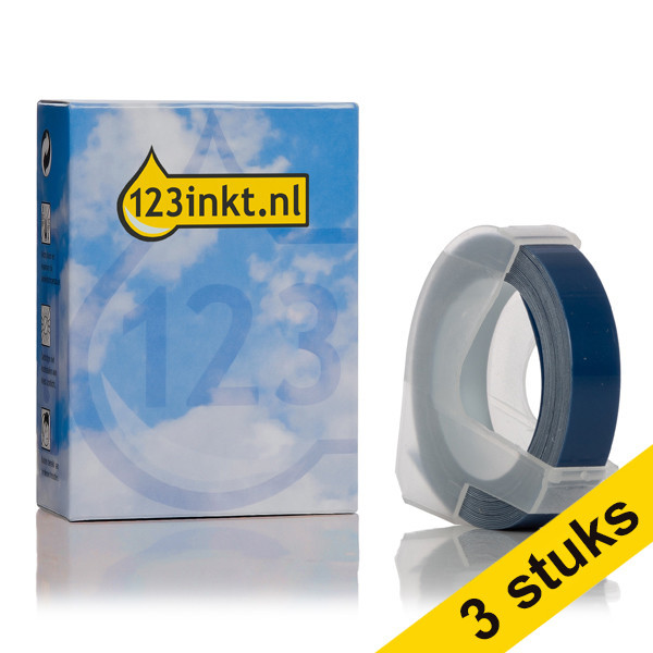 Pack 3x 123tinta S0898140 / 520106 cinta blanca sobre azul  650769 - 1