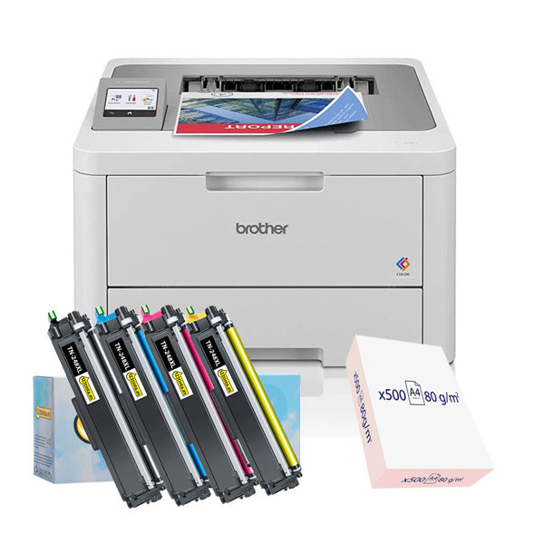 Pack Impresora Brother HL-L8230CDW + toner 123tinta + papel  426355 - 1