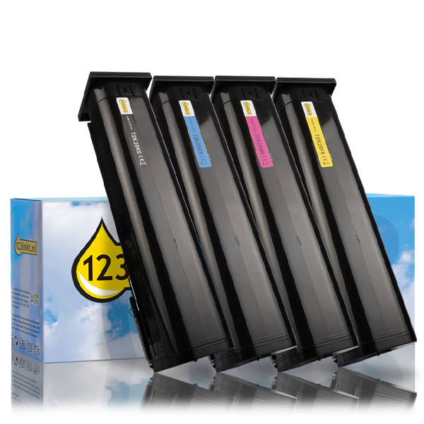 Pack Lexmark: 72K20K0, C0, M0, Y0 negro + 3 colores (marca 123tinta)  119905 - 1