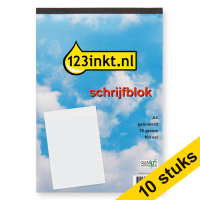 Pack ahorro 10x bloc de notas 123tinta A4 rayado 70 gramos 100 hojas  300569