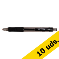 Pack ahorro 10x bolígrafo de gel 123tinta negro