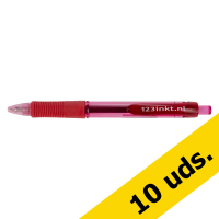 Pack ahorro 10x bolígrafo gel 123tinta rojo