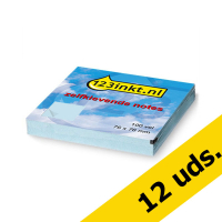 Pack ahorro 12x notas autoadhesivas 123tinta azules 76 x 76mm