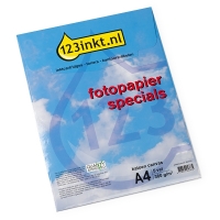 Papel fotográfico algodón epecial lienzo 380 gramos A4 (5 hojas) (marca 123tinta)  064174