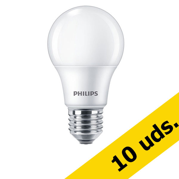 Philips Pack ahorro: x10 Bombilla LED E27 A60 redonda mate 3000K 13W (100W) - Philips  LPH03503 - 1