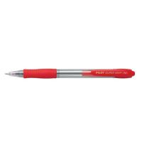 Pilot Supergrip Bolígrafo Rojo Retráctil (0.4mm) PI-NSGR 405511