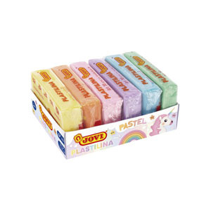 Plastilina JOVI bandeja - 6 colores pastel surtidos 70/6P 426011 - 1