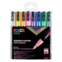 Posca Pack x8: POSCA PC-3M rotulador (0,9 - 1,3 mm redondo) PC3M/8AASS16 424110