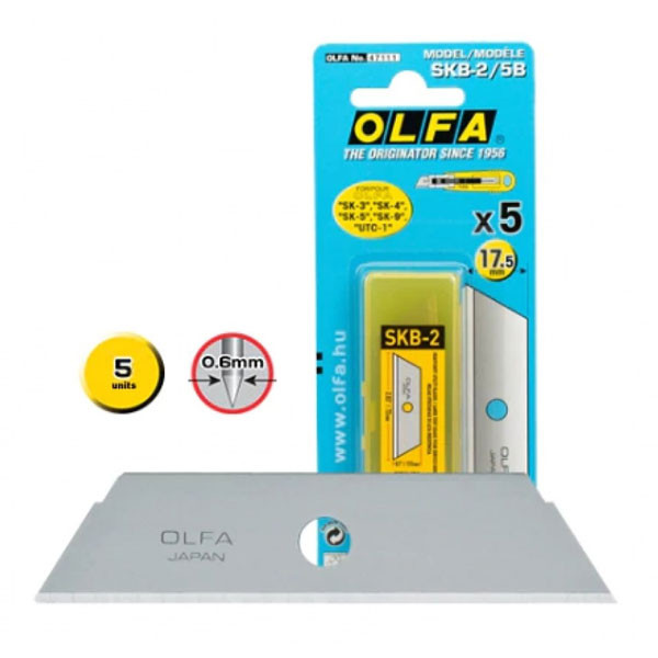 Repuesto Cutter Olfa (17,5 mm) - 5 unidades SKB-2/5B 426285 - 1