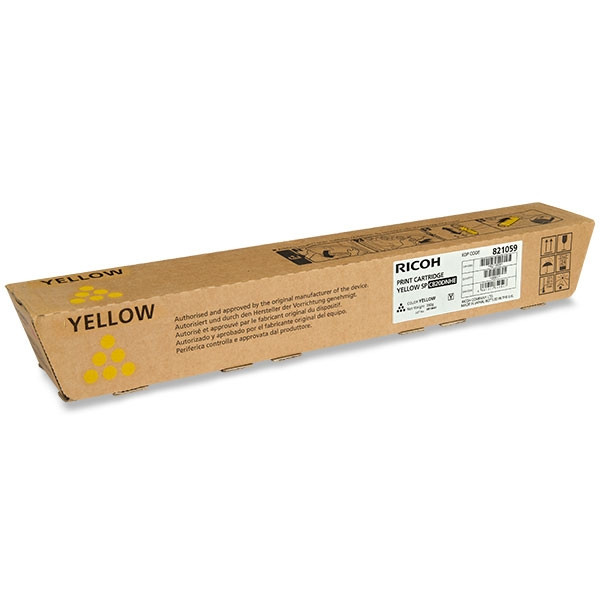 Ricoh SP-C820DNHE (821059) toner amarillo (original) 820117 821059 073962 - 1