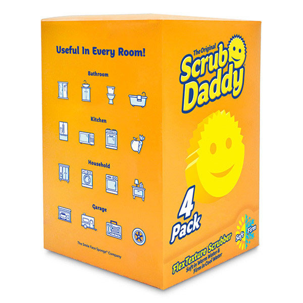 Scrub Daddy | Esponjas originales amarillas (4 piezas)  SSC01005 - 2