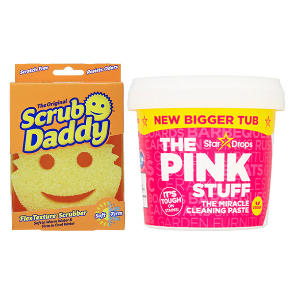 Pack Scrub Mommy esponja rosa + The Pink Stuff Paste (850 gramos) Scrub  Daddy