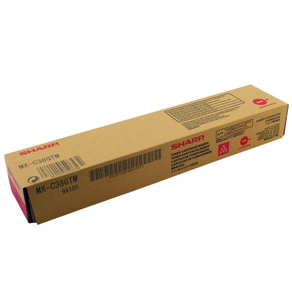 Sharp MX-C38GTM toner magenta (original) MXC38GTM 082222 - 1