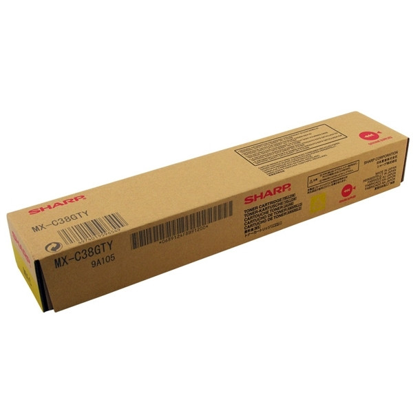 Sharp MX-C38GTY toner amarillo (original) MXC38GTY 082224 - 1