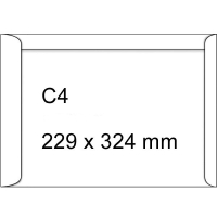 Sobre adhesivo blanco C4 (229 x 324 mm) - 250 unidades 303080 209074