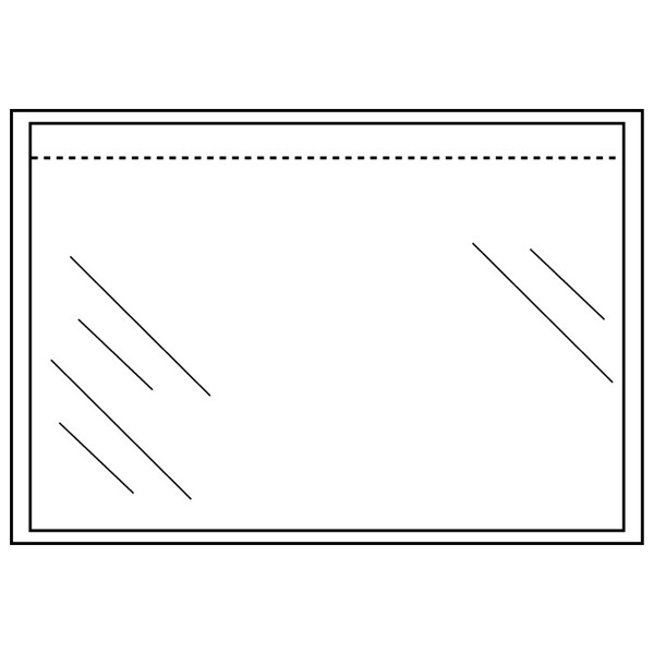 Sobre para lista de embalaje sin imprimir 123tinta 225 x 165 mm - A5 autoadhesivo (100 piezas) RD-310500-100C 300777 - 1