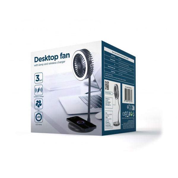 Ventilador de sobremesa con lámpara y cargador inalámbrico (3 en 1) TA-WPC10-LEDFAN-01 426178 - 3