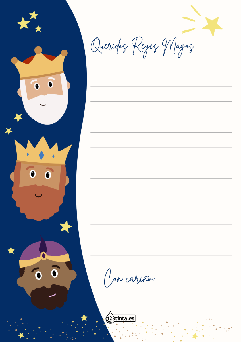 Carta a los Reyes Magos para imprimir