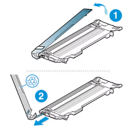 pasos para cambiar toner HP 117A