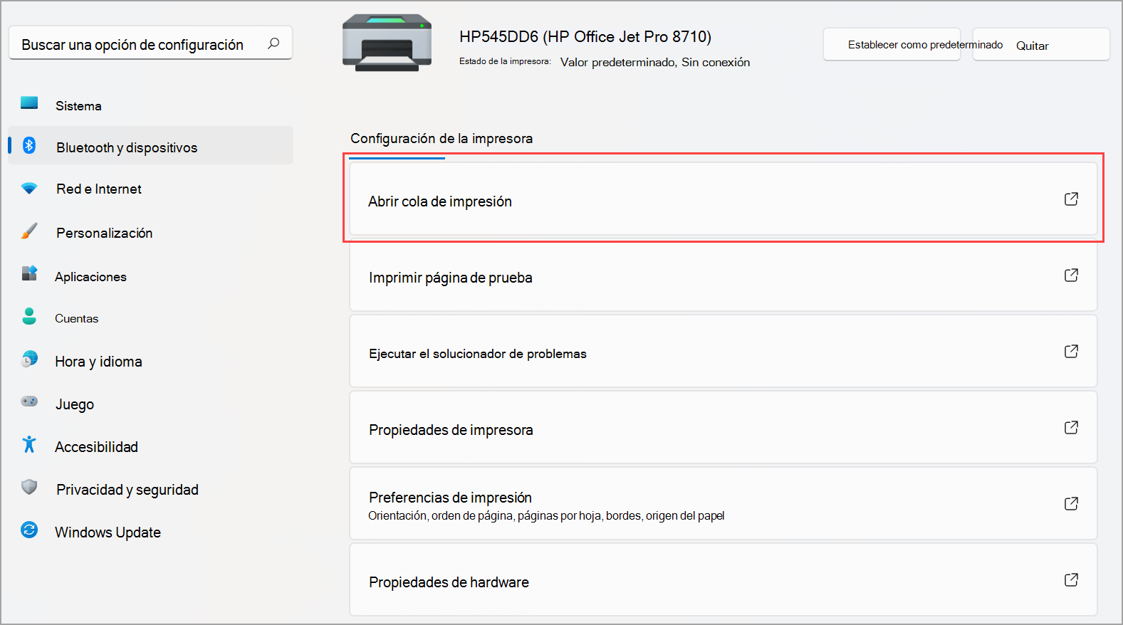 pasos para ver y eliminar el historial de impresiones