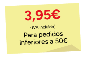 Envio 3,95 por menos de 50€